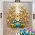 Peacock Chinese Fashion Creative Wall Clock for Home Decoration